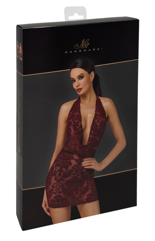 F385 Kink Royal cascade mini dress red - XS