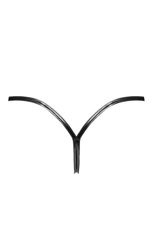 P014 Dominae PVC panty with silver clasp - XS