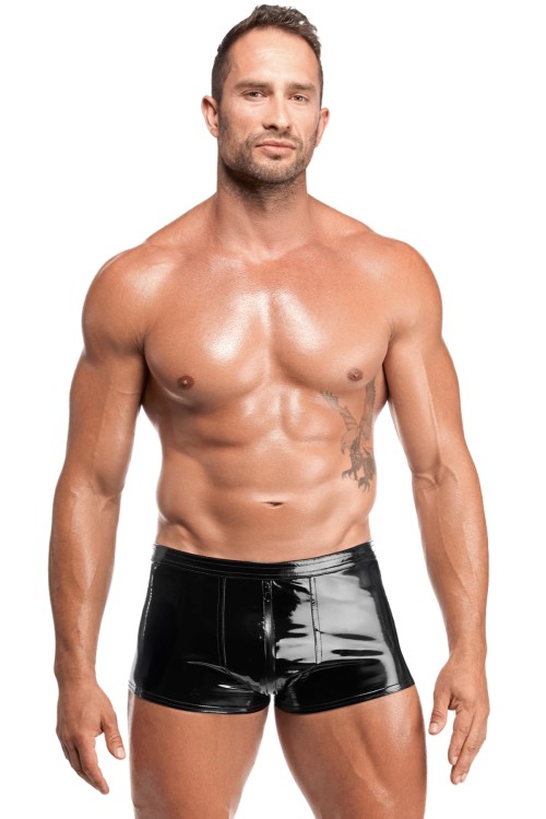 schwarze Lack Shorts Voltage H095 - 2XL