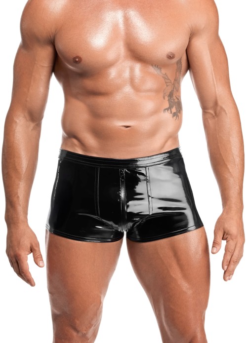 schwarze Lack Shorts Voltage H095 - 2XL