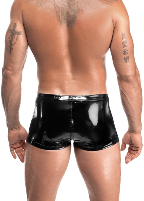 schwarze Lack Shorts Voltage H095 - 2XL