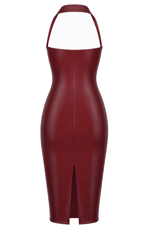 F396 Dark Romance Corset Midi Dress - XS