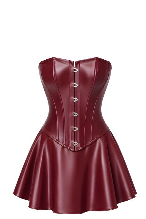 F397 Dark Romance Corset Mini Dress - XS