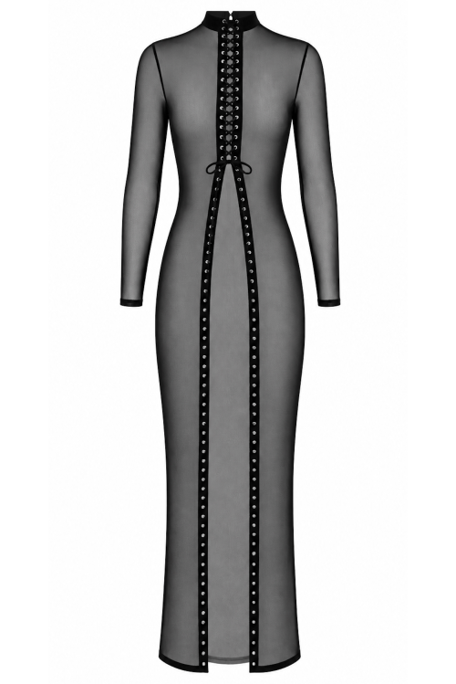 F410 Do Not Disturb Lace-Up Maxi Kleid - XS