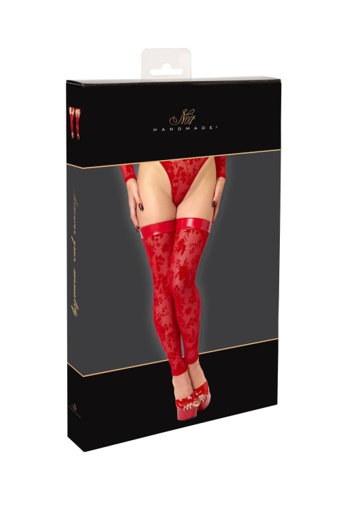 F417 Plaything Thigh-High Stockings rot - XS