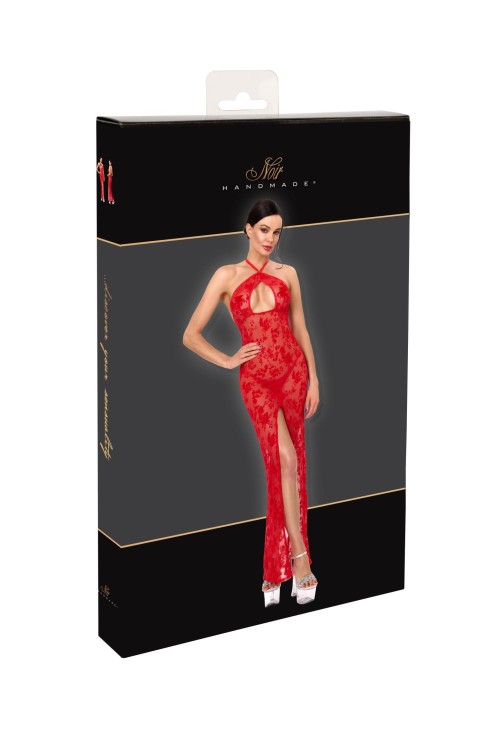 F418 Plaything Maxi Dress rot - XS