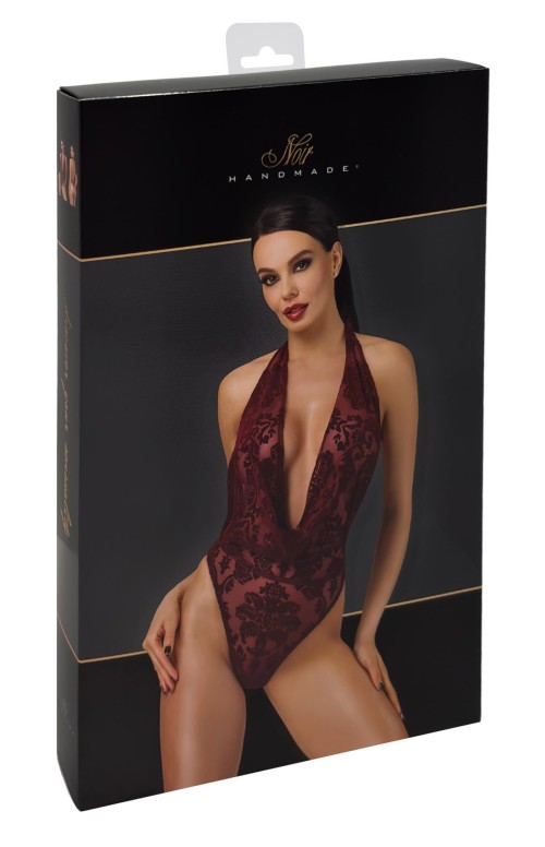 F386 Kink Royal cascade bodysuit red - XS