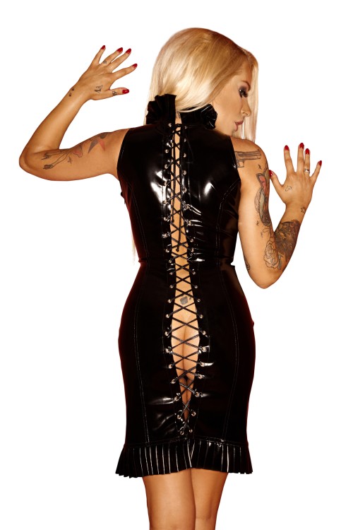 black PVC-dress F065 L by Noir Handmade