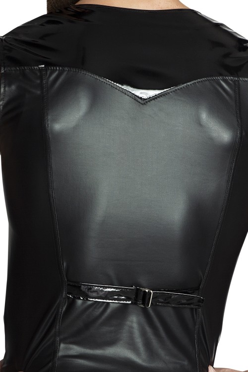 black vest H027 XL by Noir Handmade