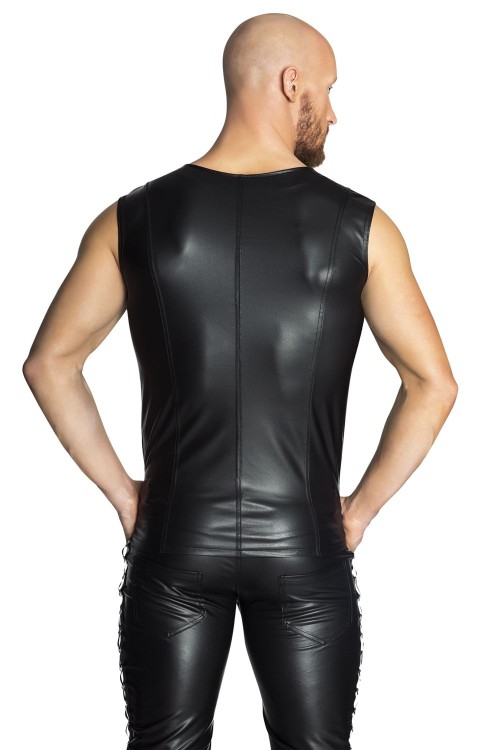 black vest H036 S by Noir Handmade