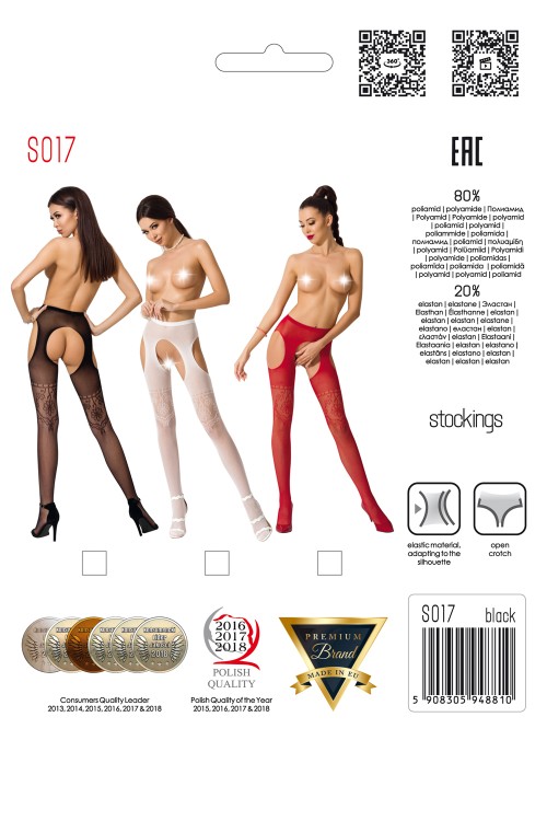 open tights S017 red by Passion Erotic Line