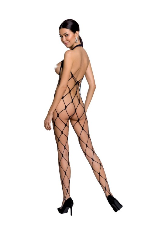 schwarzer ouvert Bodystocking BS091 - S/L