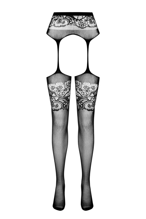 open tights S029 black - S/M