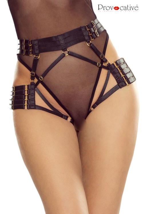 black Harness Panty PR1633 - S/L