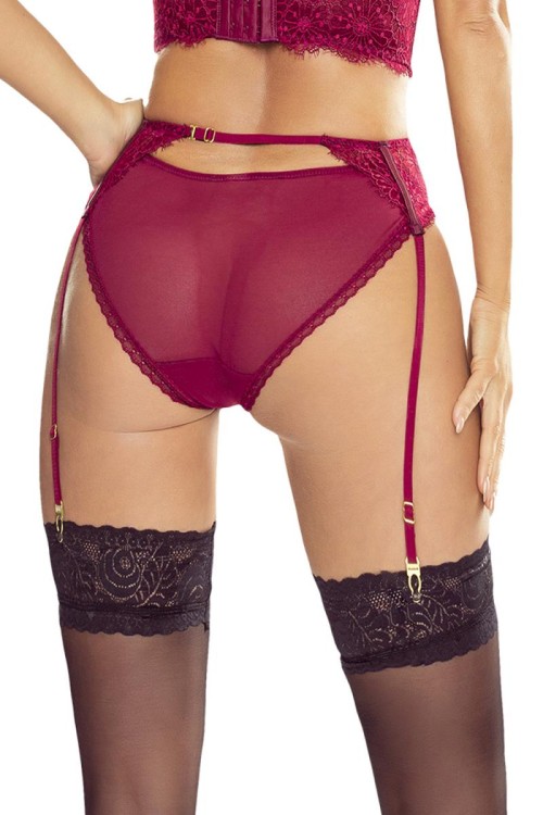 red Passion Glamour garter belt PR1636 - S/M