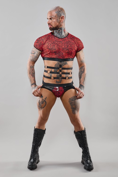 Harness T-Shirt RERodrigo001 black/red - M