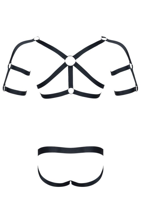 harness SET010 black - XXL/XXXL