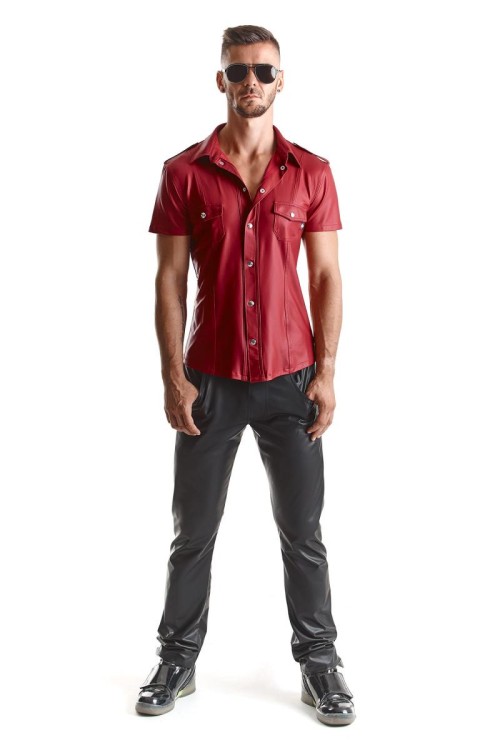 Herren Hemd RMCarlo001 rot - 6XL