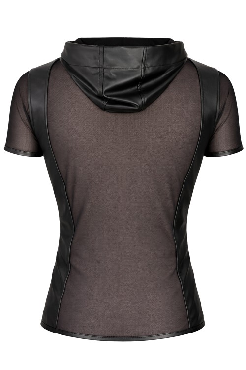 Herren Kapuzen T-Shirt ADGinter001 schwarz - S