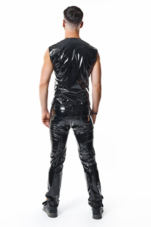 PVC vest RMTaddeoRBW black - S