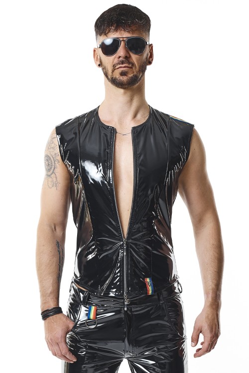 PVC vest RMTaddeoRBW black - S