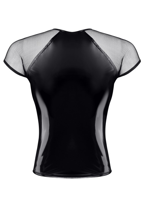 scharzes Lack Herren T-Shirt RMSanti - S