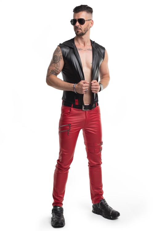 lange Herren Hose RMTommaso002 rot - S lange Herren Hose RMTommaso002 rot - S