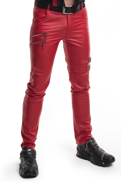 lange Herren Hose RMTommaso002 rot - S lange Herren Hose RMTommaso002 rot - S