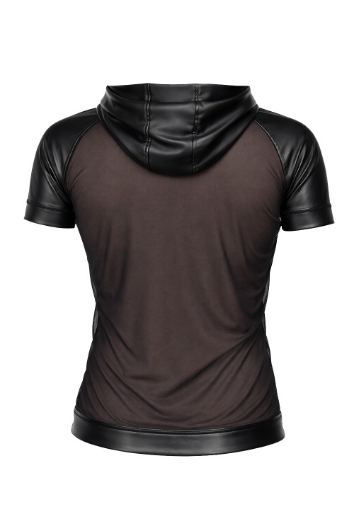 Herren Kapuzen T-Shirt ADMagnus001 schwarz - S