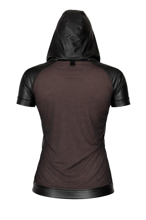 Herren Kapuzen T-Shirt ADMagnus001 schwarz - S
