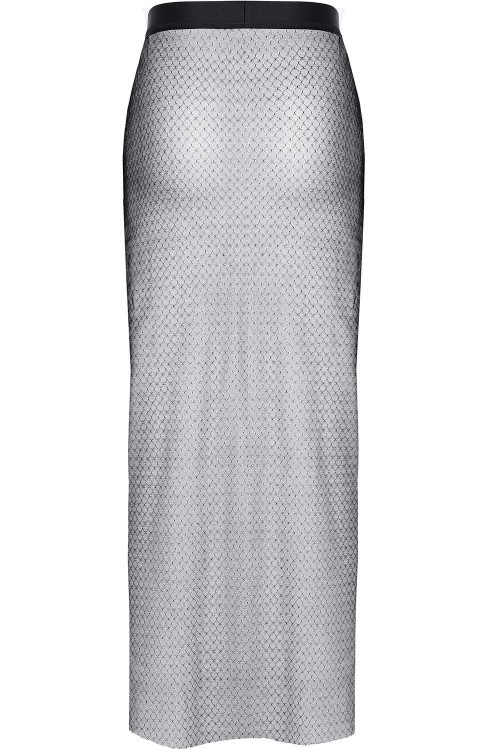 black/sliver long skirt STChiara001 - XL