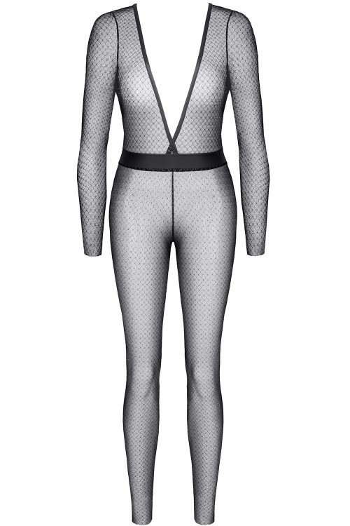 schwarz/silbernes Jumpsuit STEdvige001 - XXL