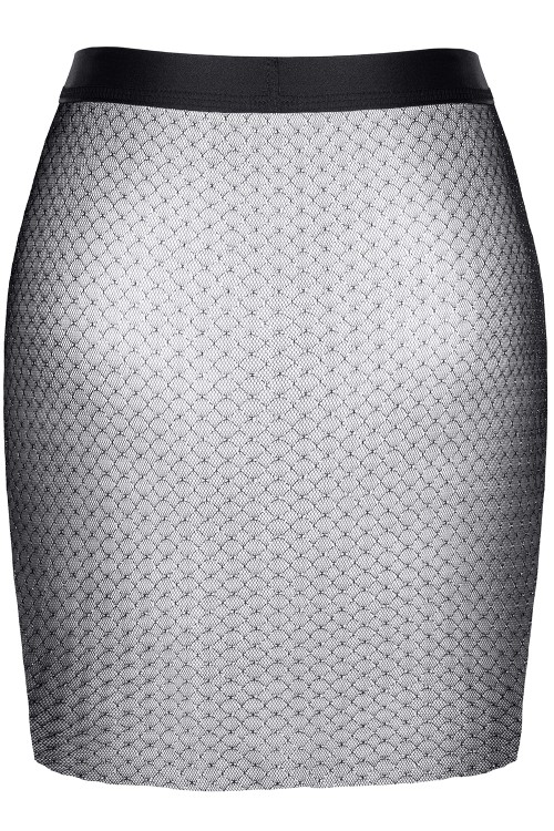 black/sliver mini skirt STGinevra001 - L