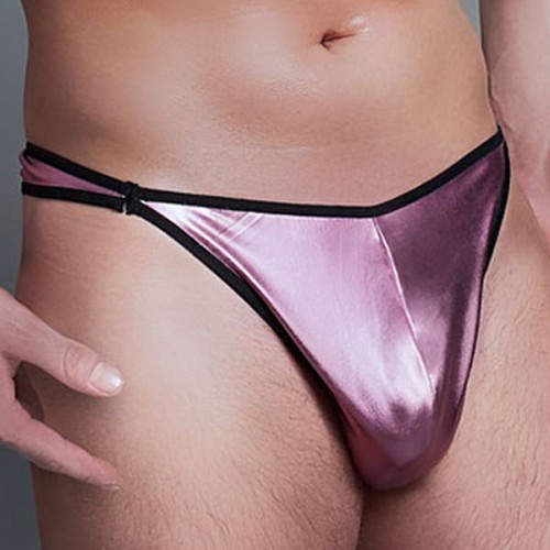 pinker String Tanga MC/9027 Speed L/XL aus Wetlook Material von Andalea Dessous