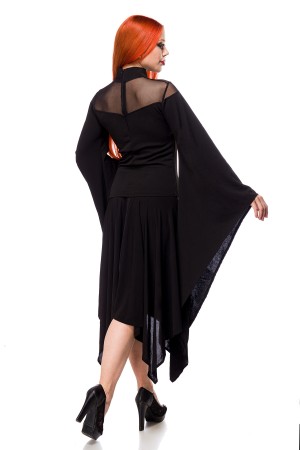 Dress with mesh insert 90521 - 2XL