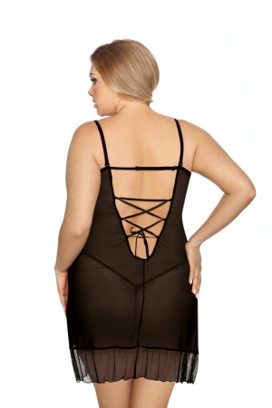 black chemise AA052178 by Anais Apparel Plus Size