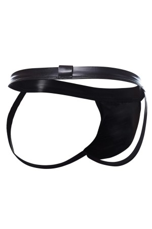 black wetlook Jockstrap BL4CK05 - M