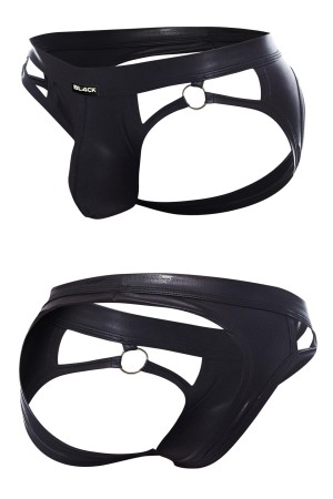black wetlook jockstrap BL4CK02 - M