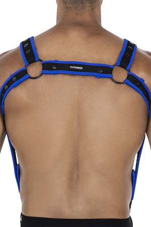 black/neo blue chest harness 05 by Cut4Men