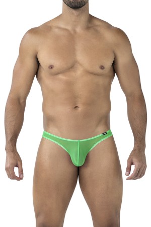 green Low Rise Bulge Brief Mesh C4MSPXBUL01 GLOW by Cut4Men