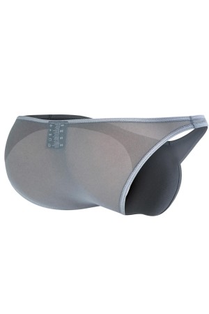 Grey Low Rise Bulge Brief Mesh C4MSPXBUL01 - S