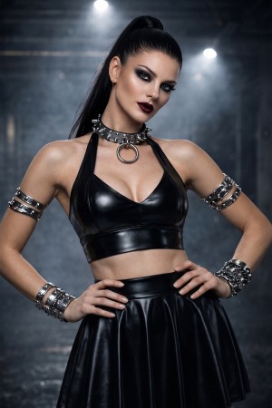 schwarzes Damen-Top DDsofia001 von Demoniq