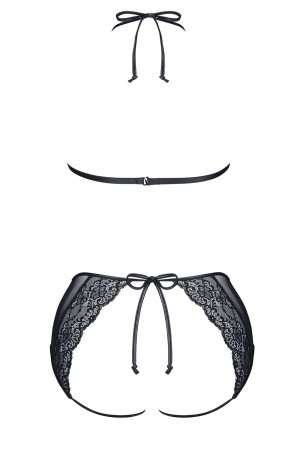 schwarzes Set Yolande - S
