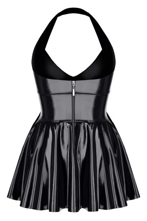 black vinyl mini dress TDSvenja001 - 5XL