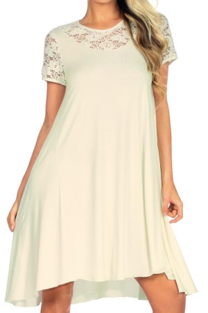 ecru Nachtkleid H182202 von Hamana