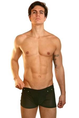 schwarzer Herren Boxer Open Spirit L von Look Me