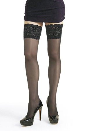 Hold-ups Stockings Alexia T5/6 nero by Legg Story