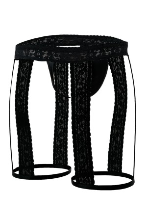 schwarzer Strumphalter mit String C4MRAV103 - S