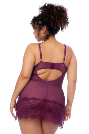 wine red Nighty - MAL7554XWINE by Mapale