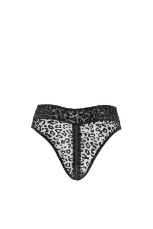 F290 Mutandina di leopardo floccato - M